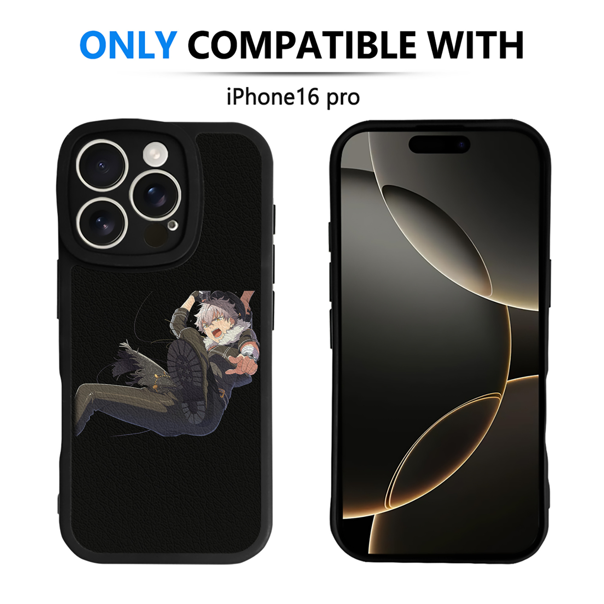 （画像用） あんさんぶるスターズ! Ensemble Stars 【iPhone 16シリーズ対応】シリコンスマホケース（レザー調） 材質：シリコン